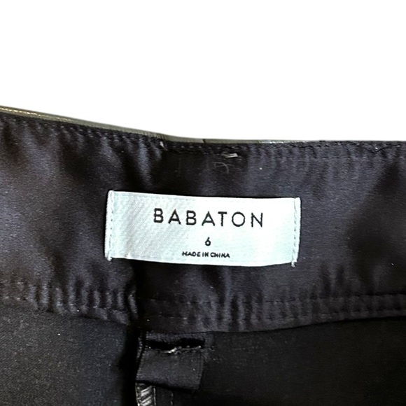 Aritzia Babaton Command Cropped Vegan Leather Pants-Olive Green- Size 6 - Picture 7 of 15